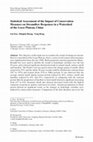 Research paper thumbnail of Statistical Assessment of the Impact of Conservation Measures on Streamflow Responses in a Watershed of the Loess Plateau, China