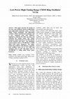 Research paper thumbnail of Low-power high-tuning range CMOS ring oscillator VCOs