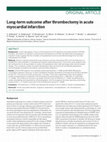 Research paper thumbnail of Long-term outcome after thrombectomy in acute myocardial infarction