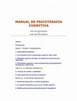 Research paper thumbnail of MANUAL DE PSICOTERAPIA COGNITIVA