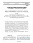 Research paper thumbnail of Trophic-level determinants of biomass accumulation in marine ecosystems