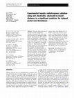 Research paper thumbnail of Experimental hepatic radiofrequency ablation using wet electrodes: electrode-to-vessel distance is a significant predictor for delayed portal vein thrombosis