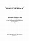 Research paper thumbnail of EFFECT OF SPATIAL VARIABILITY OF SOIL PROPERTIES ON SAFETY FACTORS OF CANTILEVER RETAINING WALLS