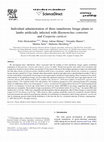 Research paper thumbnail of Individual administration of three tanniferous forage plants to lambs artificially infected with Haemonchus contortus and Cooperia curticei