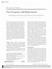 Research paper thumbnail of Visit Frequency and Hypertension