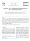 Research paper thumbnail of Comparing the value of information sharing under different inventory policies in construction supply chain