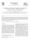 Research paper thumbnail of An application of the method of combined radix determination for selecting construction supply chain partners