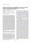 Research paper thumbnail of Interaction among the components of multiple auditory steady-state responses: enhancement in tinnitus patients, inhibition in controls