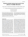 Research paper thumbnail of Parietal activation during visual search in the absence of multiple distractors