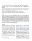 Research paper thumbnail of Involvement of the human frontal eye field and multiple parietal areas in covert visual selection during conjunction search