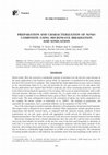 Research paper thumbnail of Preparation and characterization of Ni/NiO composite using microwave irradiation and sonication