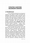 Research paper thumbnail of STRATEGI AUDITING KEUANGAN DAERAH