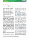 Research paper thumbnail of Microbial diagnostic microarray for food- and water-borne pathogens