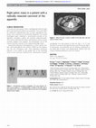 Research paper thumbnail of Right pelvic mass in a patient with a radically resected carcinoid of the appendix