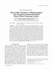 Research paper thumbnail of Reversible changes in hippocampal CA1 synapses associated with water maze training in rats