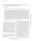 Research paper thumbnail of Activation and two modes of blockade by strontium of Ca2+-activated K+ channels in goldfish saccular hair cells