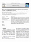 Research paper thumbnail of Phase-separated polydimethylsiloxane as a dielectric surface treatment layer for organic field effect transistors