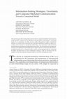 Research paper thumbnail of Information-Seeking Strategies Uncertainty and Computer-Mediated Communication