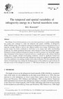 Research paper thumbnail of The temporal and spatial variability of infragravity energy in a barred nearshore zone