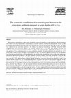 Research paper thumbnail of The systematic contribution of transporting mechanisms to the cross-shore sediment transport in water depths of 3 to 9 m