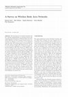 Research paper thumbnail of A Comprehensive Survey of Wireless Body Area Networks