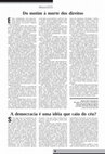 Research paper thumbnail of A democracia é uma ideia que caiu do céu?