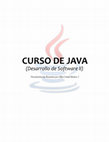 Research paper thumbnail of CURSO DE JAVA (Desarrollo de Software II