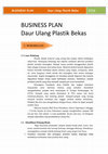 Research paper thumbnail of Business Plan - Daur Ulang Plastik Bekas.pdf