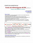 Research paper thumbnail of FONTE DE ALIMENTACAO