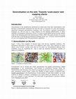 Research paper thumbnail of Generalisation on the web: Towards 'scale-aware' web mapping clients