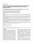 Research paper thumbnail of Detection of icaA, icaD genes and biofilm production by Staphylococcus aureus and Staphylococcus epidermidis isolated from urinary tract catheterized patients