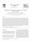 Research paper thumbnail of Calibration and verification of a parametric wave model on barred beaches