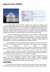 Research paper thumbnail of Igreja de Jesus (ROMA