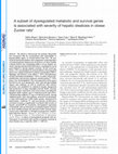 Research paper thumbnail of A subset of dysregulated metabolic and survival genes is associated with severity of hepatic steatosis in obese Zucker rats