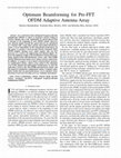 Research paper thumbnail of Optimum Beamforming for Pre-FFT OFDM Adaptive Antenna Array