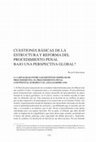 Research paper thumbnail of CUESTIONES BÁSICAS DE LA ESTRUCTURA Y REFORMA DEL PROCEDIMIENTO PENAL,BAJO UNA PERSPECTIVA GLOBAL, Bernd Schünemann