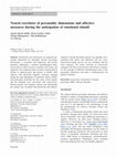 Research paper thumbnail of Neural correlates of personality dimensions and affective measures during the anticipation of emotional stimuli