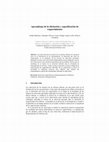 Research paper thumbnail of Aprendizaje de la elicitación y especificación de requerimientos