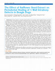 Research paper thumbnail of The Effect of Safflower Seed Extract on Periodontal Healing of 1Wall Intrabony Defects in Beagle Dogs