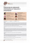 Research paper thumbnail of Desarrollo conjunto de competencias mediante la colaboración interdisciplinar. Algunas experiencias en la licenciatura de Traducción e Interpretación