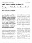 Research paper thumbnail of Management of Extra Oral Sinus Cases: A Clinical Dilemma