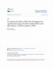 Research paper thumbnail of An empirical analysis of the role of mitigation in capital sentencing in North Carolina before and after Mckoy v. North Carolina (1990