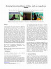 Research paper thumbnail of Evaluating gesture-based games with older adults on a large screen display