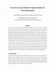 Research paper thumbnail of Toward local and global perception modules for vision substitution