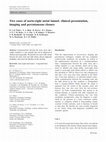 Research paper thumbnail of Two cases of aorto-right atrial tunnel: clinical presentation, imaging and percutaneous closure