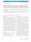 Research paper thumbnail of Complete replacement of fish meal by porcine and poultry by-product meals in practical diets for fingerling Nile tilapia Oreochromis niloticus : digestibility and growth performance