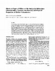 Research paper thumbnail of Effects of types of fillers on the molecular relaxation characteristics, dynamic mechanical, and physical properties of rubber vulcanizates