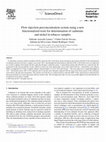 Research paper thumbnail of Flow injection preconcentration system using a new functionalized resin for determination of cadmium and nickel in tobacco samples