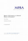 Research paper thumbnail of History of Economics or a Selected History of Economics