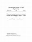 Research paper thumbnail of Ultrasound-Assisted Extraction in Different Solvents for Phytochemical Study of Canna indica